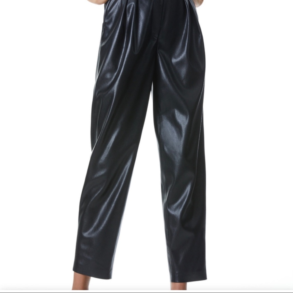 Alice + Olivia Shelby Vegan Leather Pant